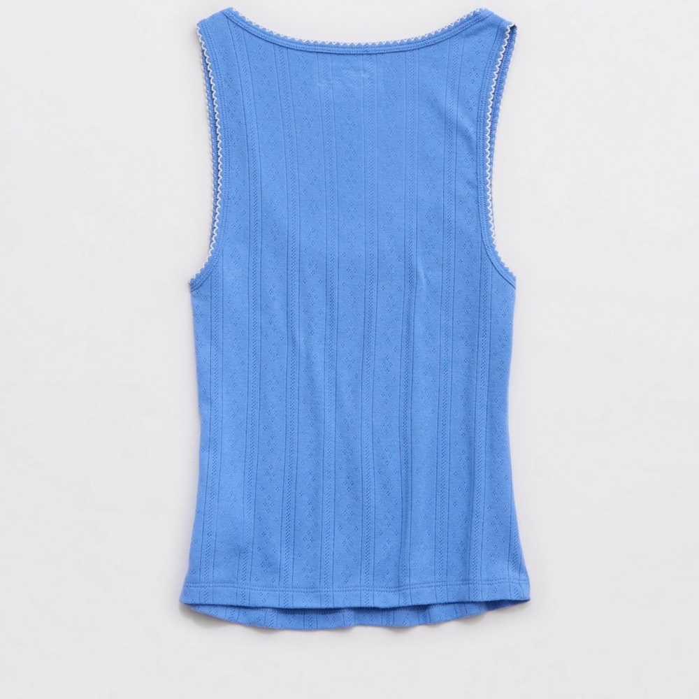 Aerie Off-Duty Pointelle Tank Top - Picture 2 of 2